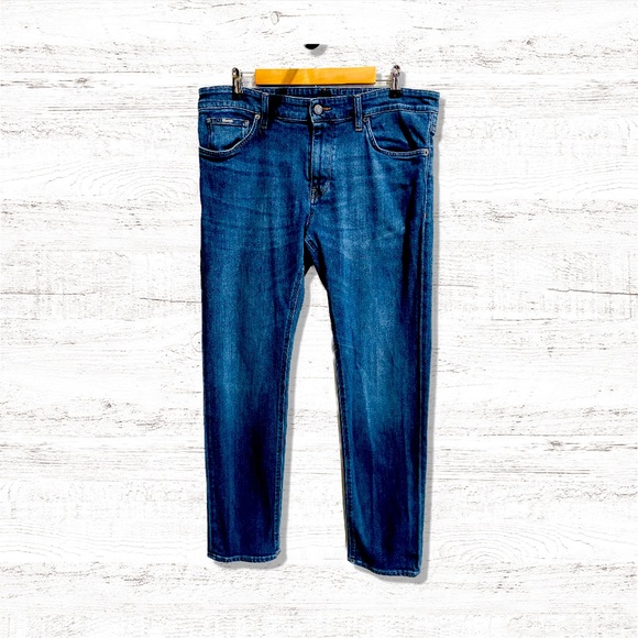 Hugo Boss Other - HUGO BOSS Mens Stretch Jeans Medium Wash Delaware Straight Size 34/32